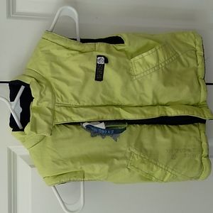 IKKS puffer vest neon green/yellow with warm lining